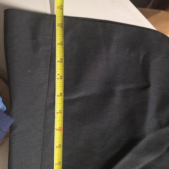 Talbots Black Midi Skirt W/ Rhinestone Buttons - Picture 4 of 5